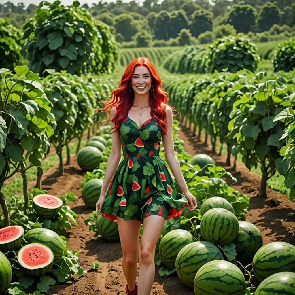 "Melony" .... on her farm... can't think how she got her nam...