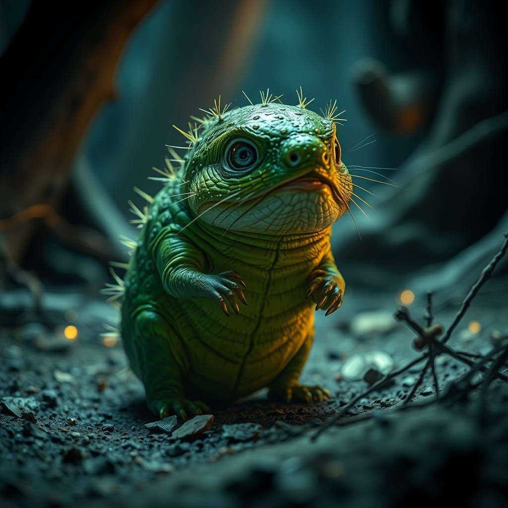 Mysterious HDR Pickleweasel in Cinematic Environment