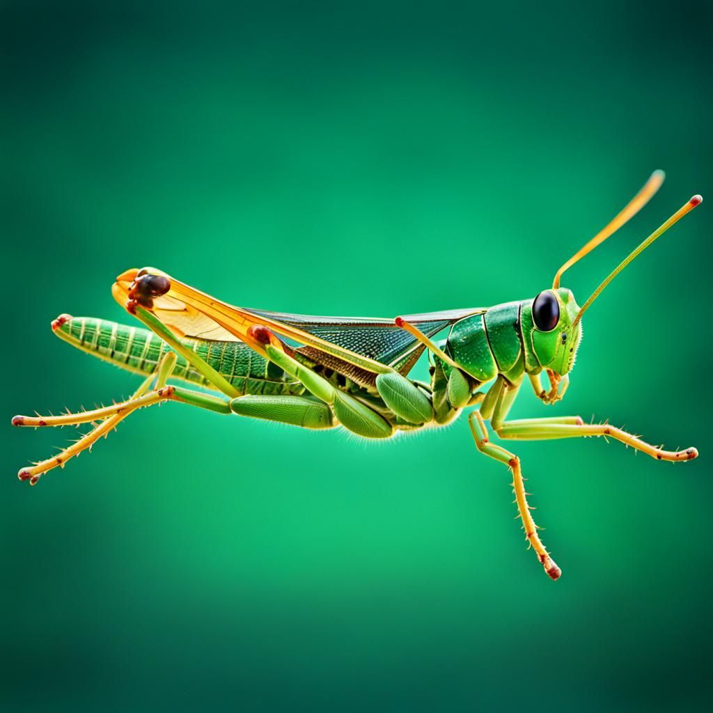 Stroboscopic Motion Study of a Jumping Grasshopper