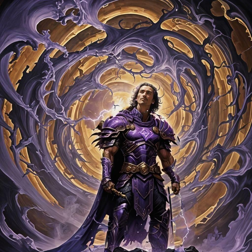 God of Thunder and Portals in Fantasy Art