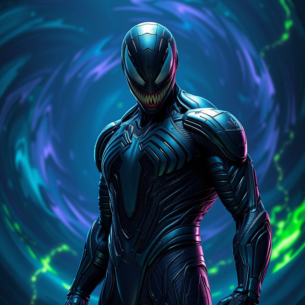 Peter Parker in High-Tech Venom Suit, 8K