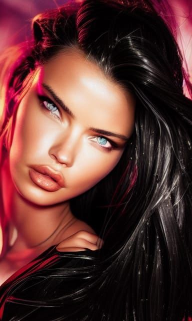 Adriana Lima by Johnson Tsang, Wadim Kashin, and Nekro;