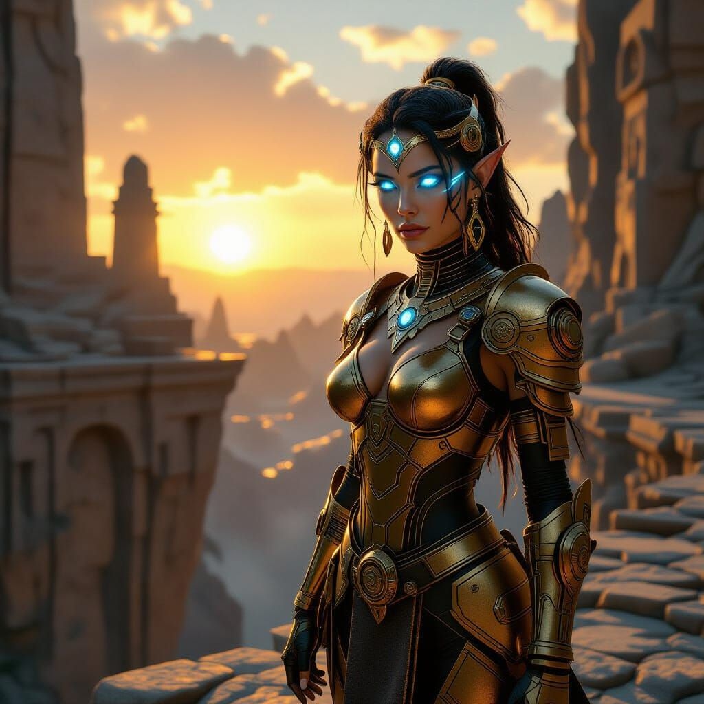 Advanced Dwemer Female With Mechanical Companion