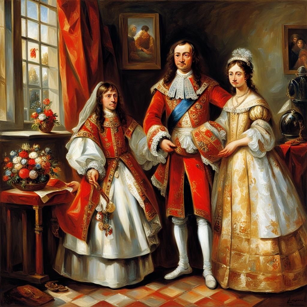 Peter the Great's Wedding in Maximalist Style