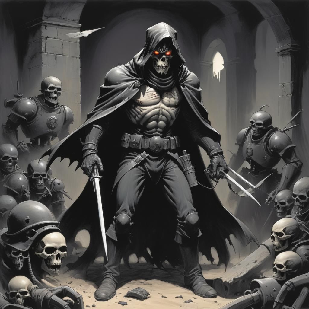 Grimdark Image with Stark Contrast