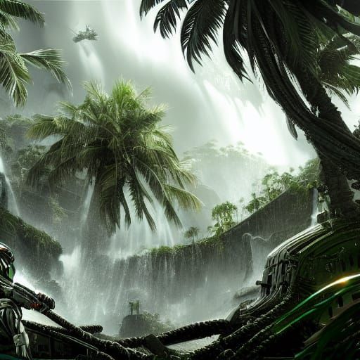 Crysis Ceph Pinger: Epic Digital Matte Painting