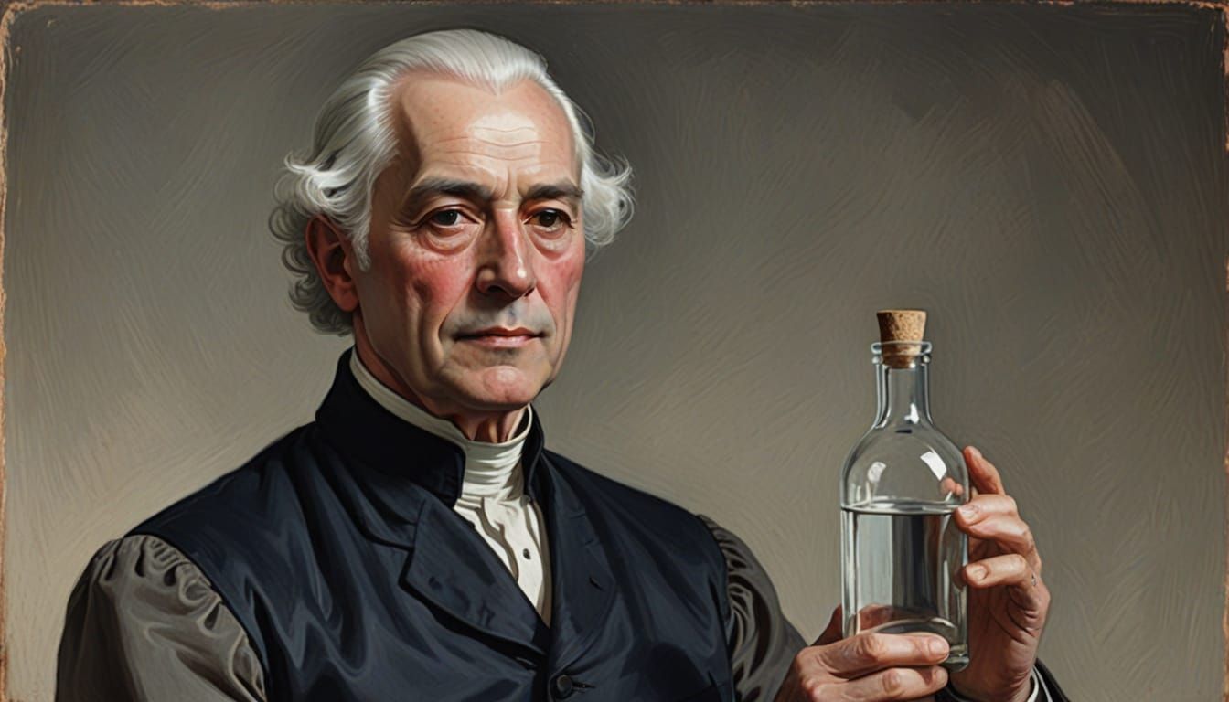 Historical Portrait of Johann Jacob Schweppe in Digital Oil ...