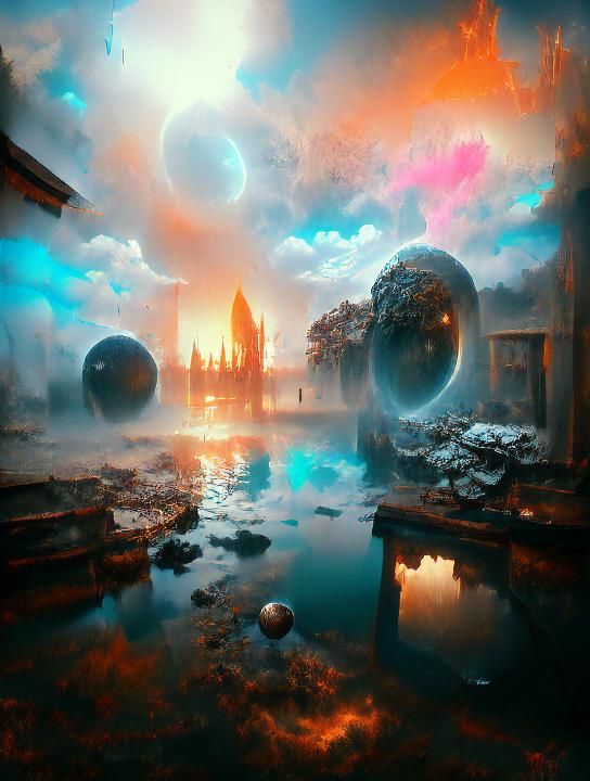 Anato Finnstark - Fantasy Time Travel Portals, Doesburg Door Dimension of philosophical & symbolic real-fake doors, sci-...