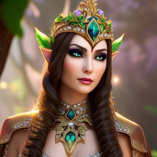 Draconic Elf Princess Portrait in 8k Resolution