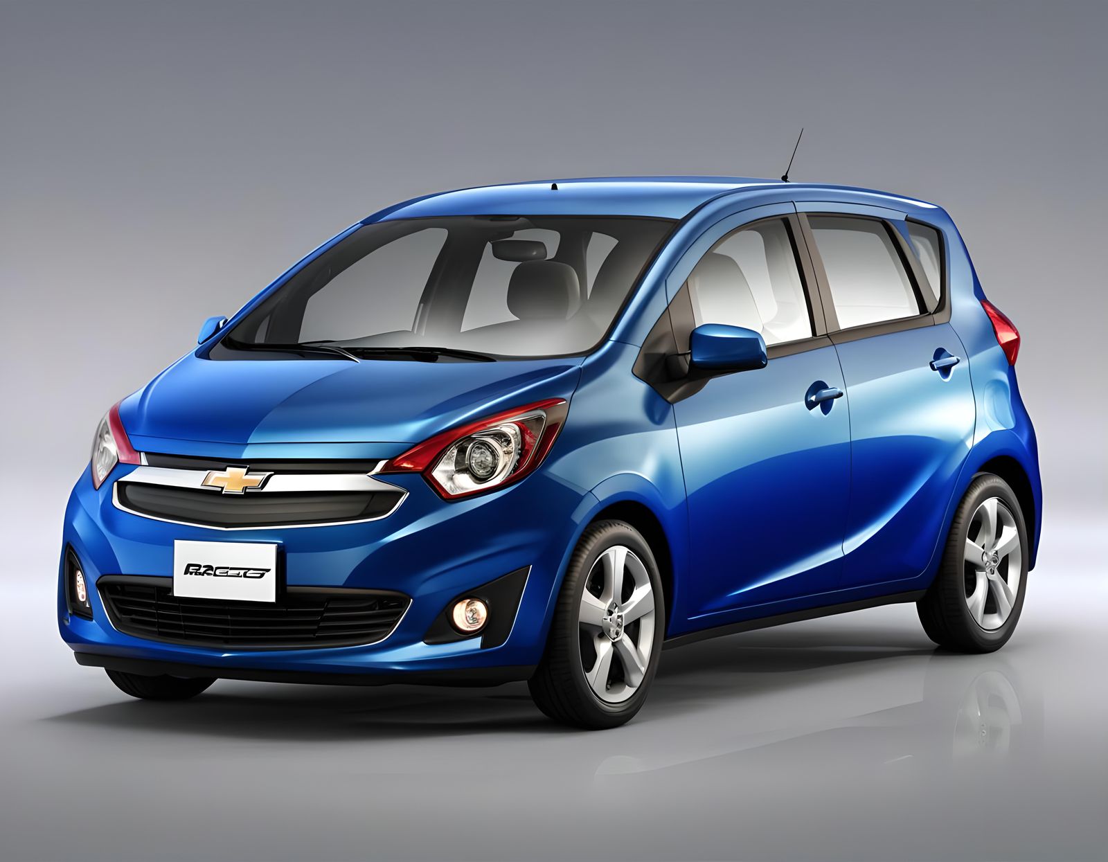 Blue 2013 Chevrolet Ractis Hatchback Render