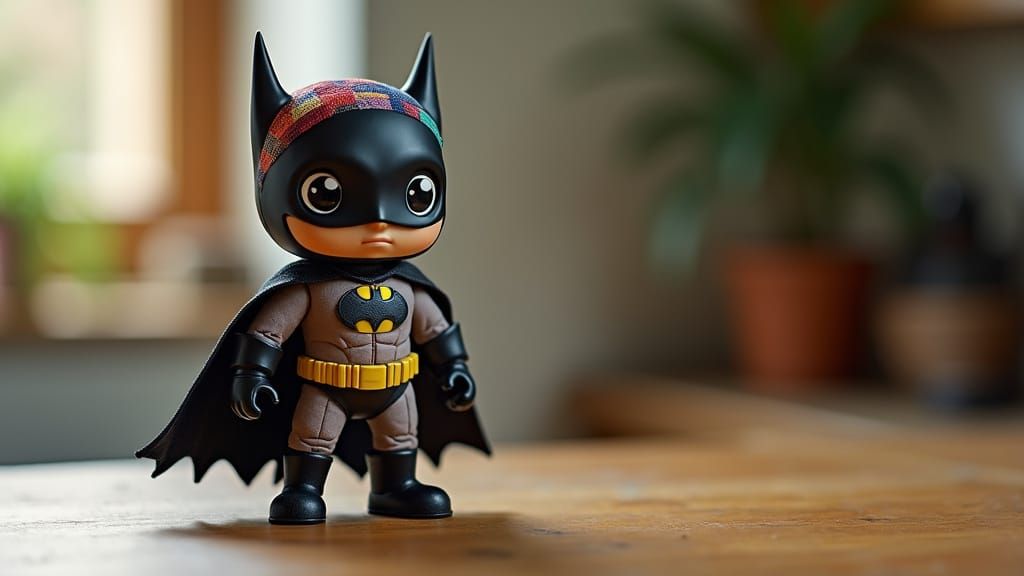 Batman Action Figure in Patchwork Costume