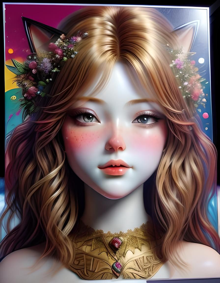 Photorealistic Elf Portrait in Anime Style