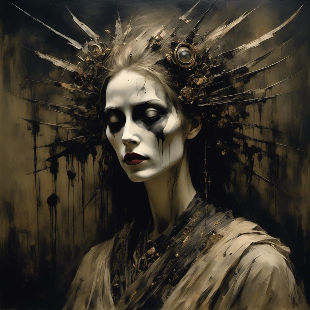 Ethereal Female Banshee in Digital Art Style