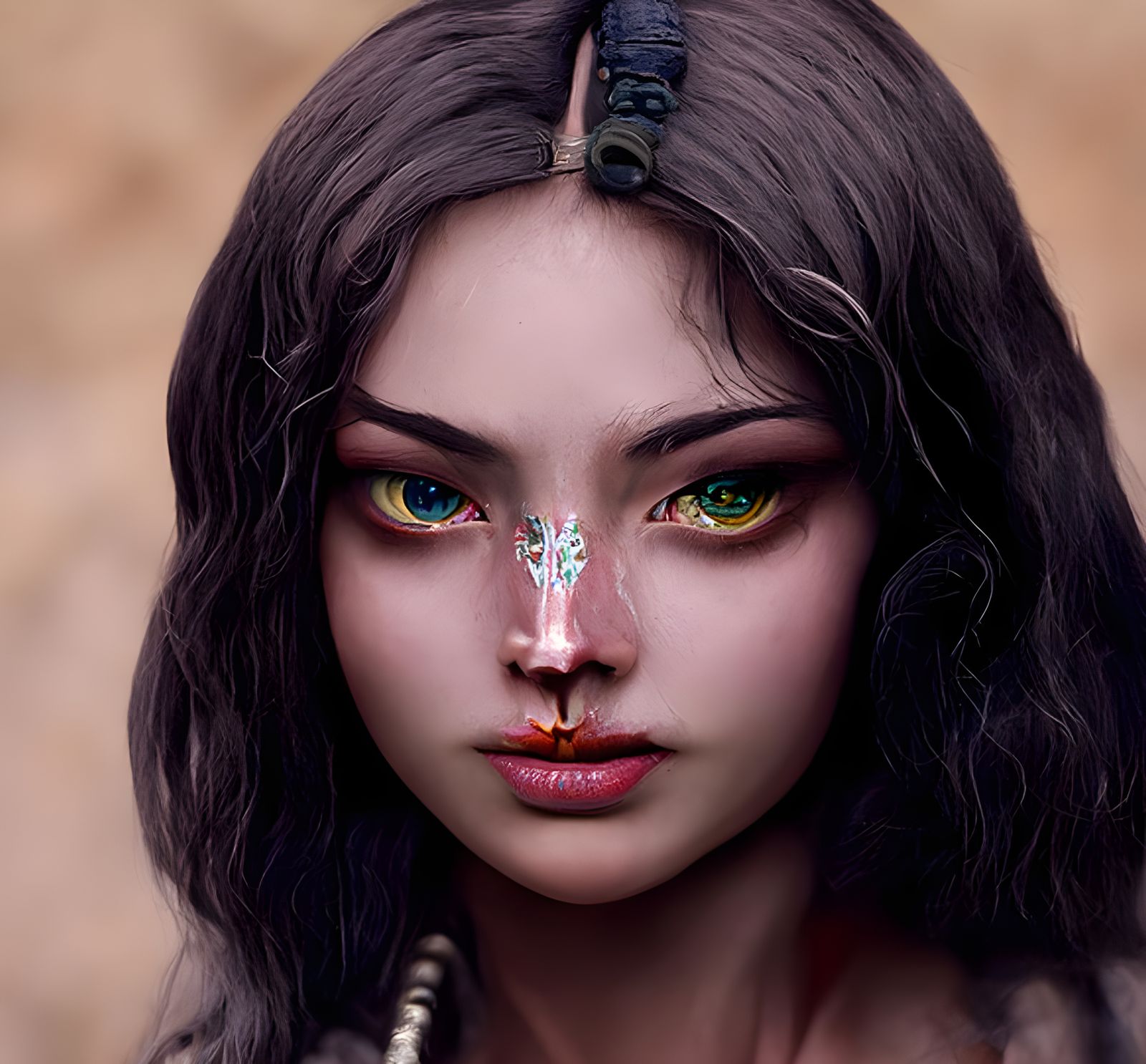 Forest Huntress: A Digital Masterpiece in Ukiyo-e Style