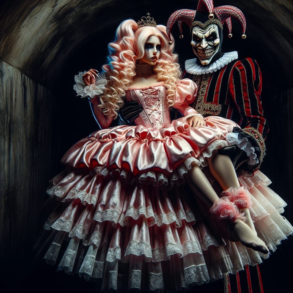 Jester's Deceptive Embrace in a Dungeon