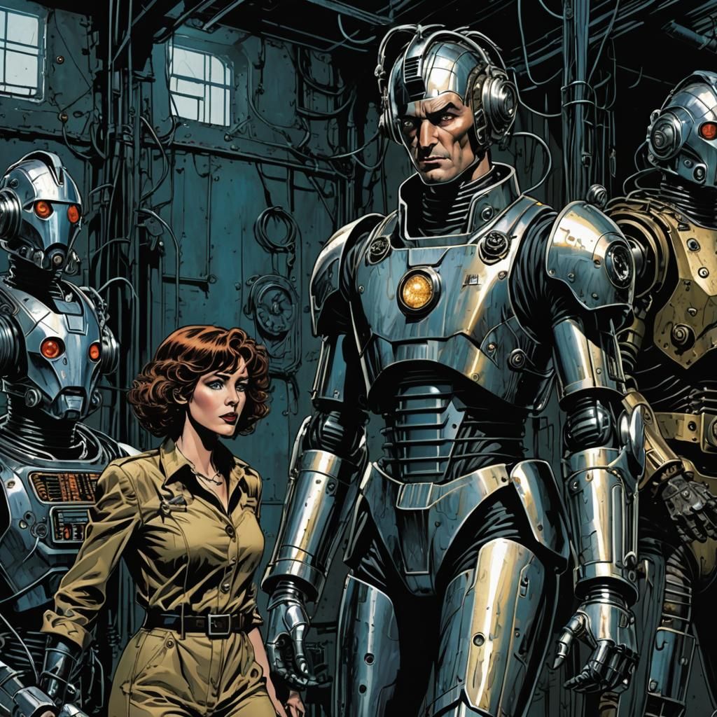 Zoe Heriot Rescues the Doctor: Comic Book Art