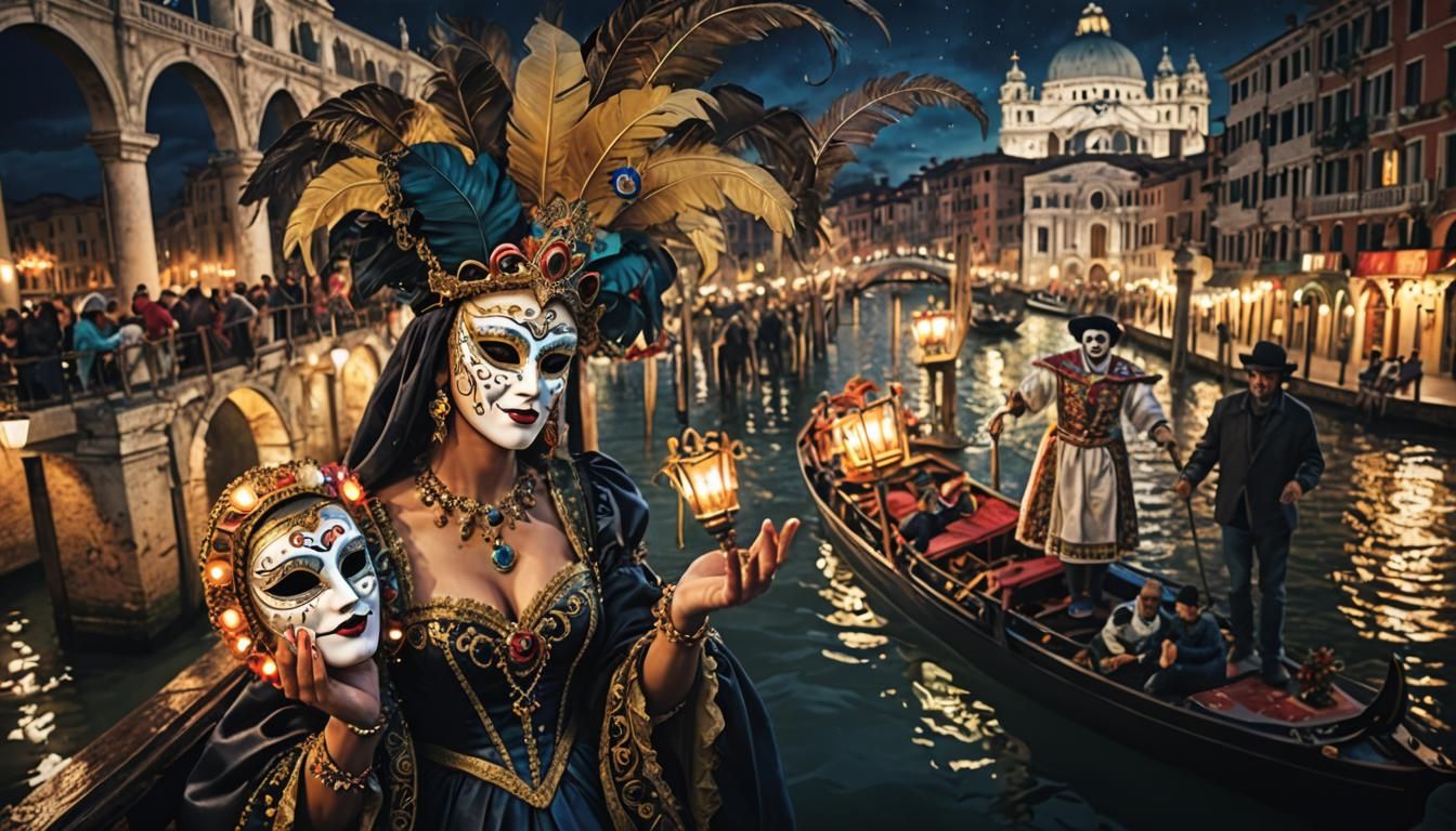 The Venice carnaval celebration