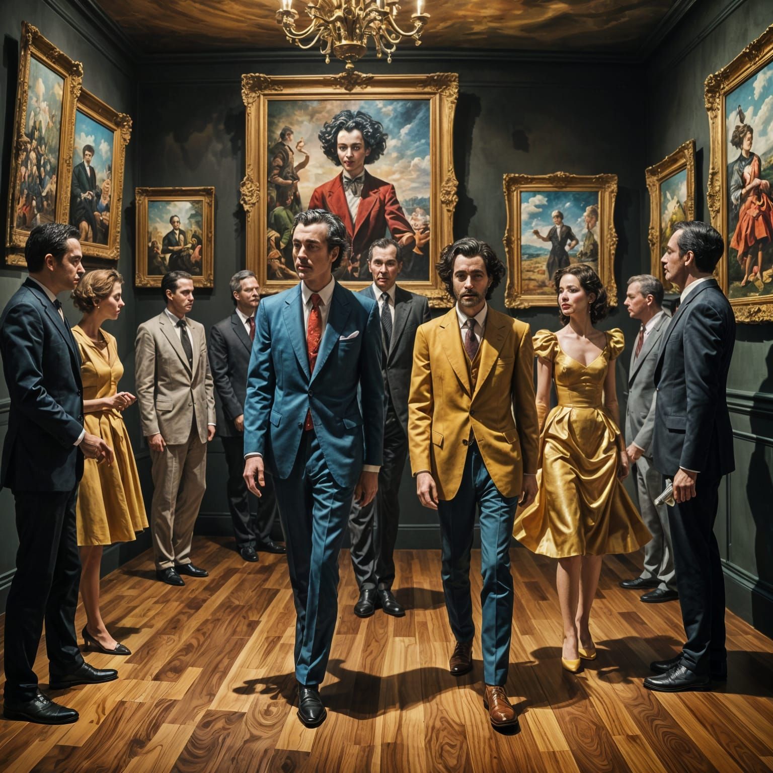 Lifelike Characters Interact at Art Exhibit