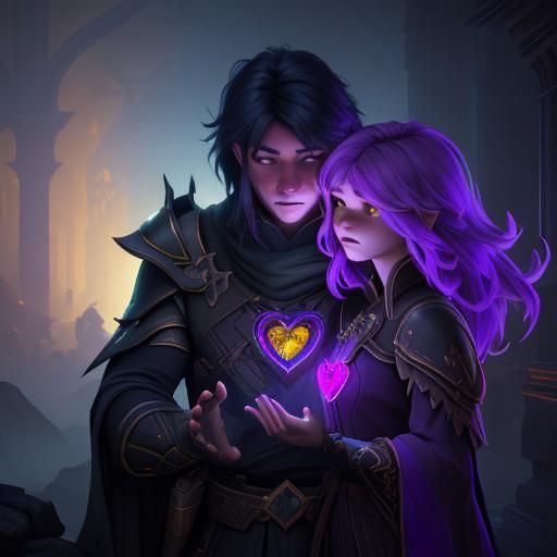 Dark Fantasy Hearts Concept Art in 8K Resolution