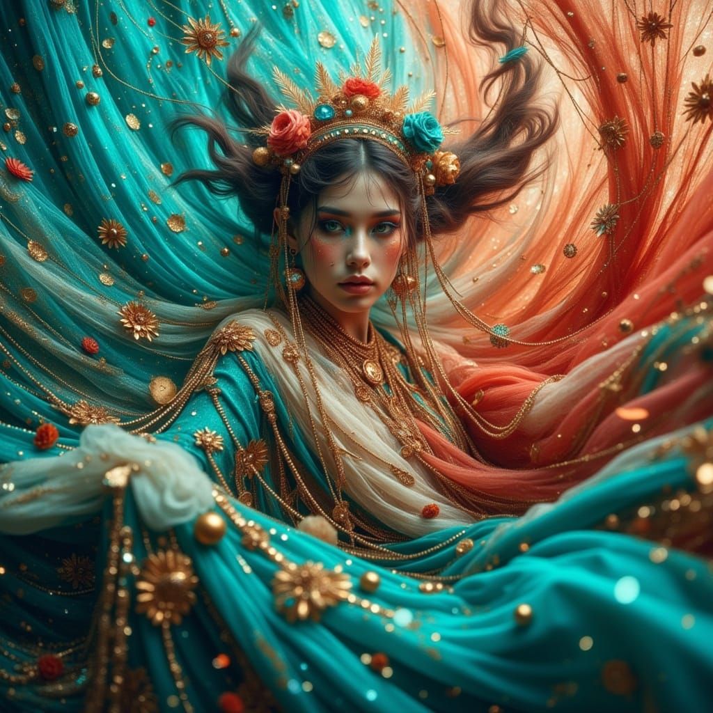 Mythical Wind Dancer in Hyper-Saturated Vortex