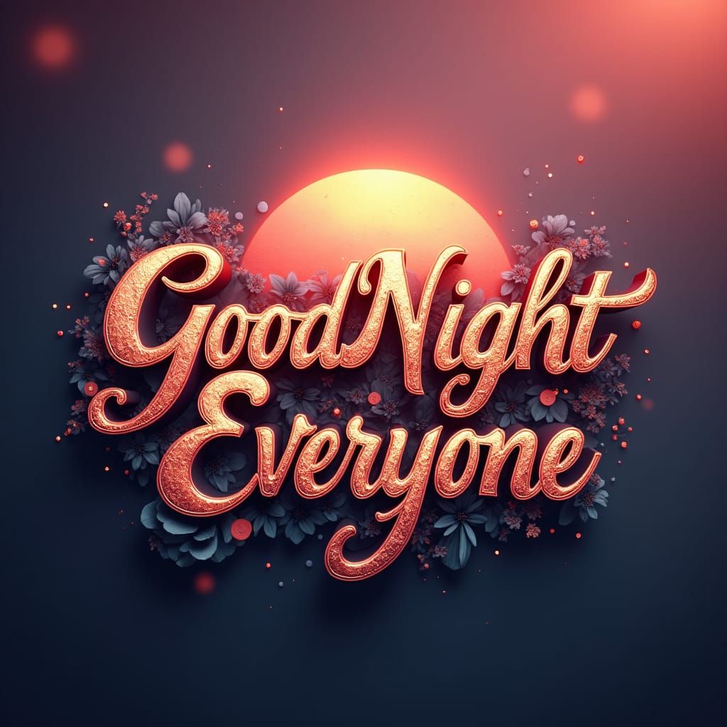 GoodNight Everyone in Whimsical Sunset Matte Painting