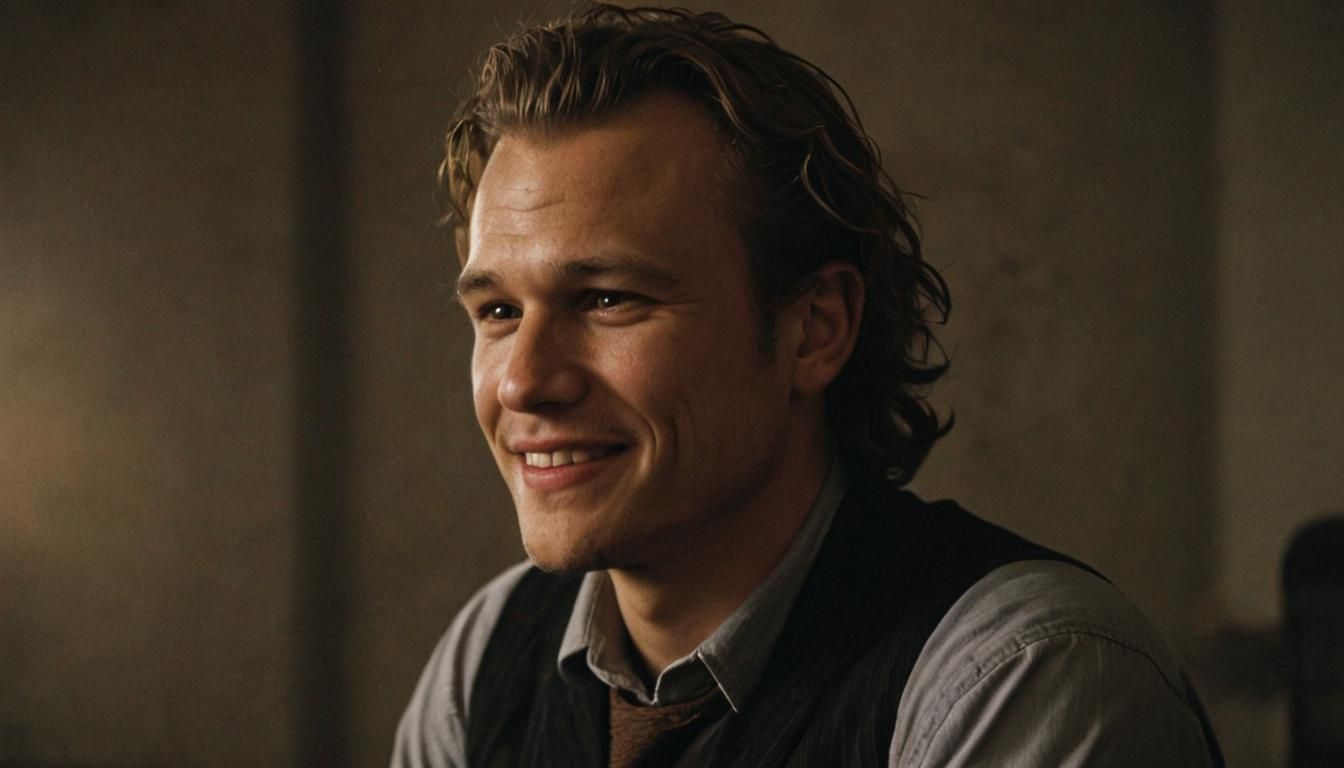 Warm Smile in Smoky Room: Cinematic Film Still