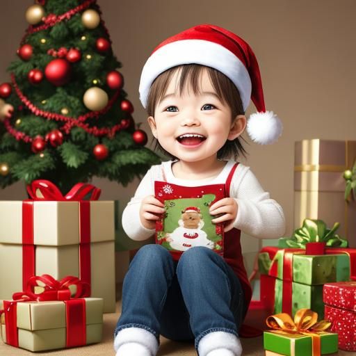 Toddlers' Joyful Reaction to Christmas Presents