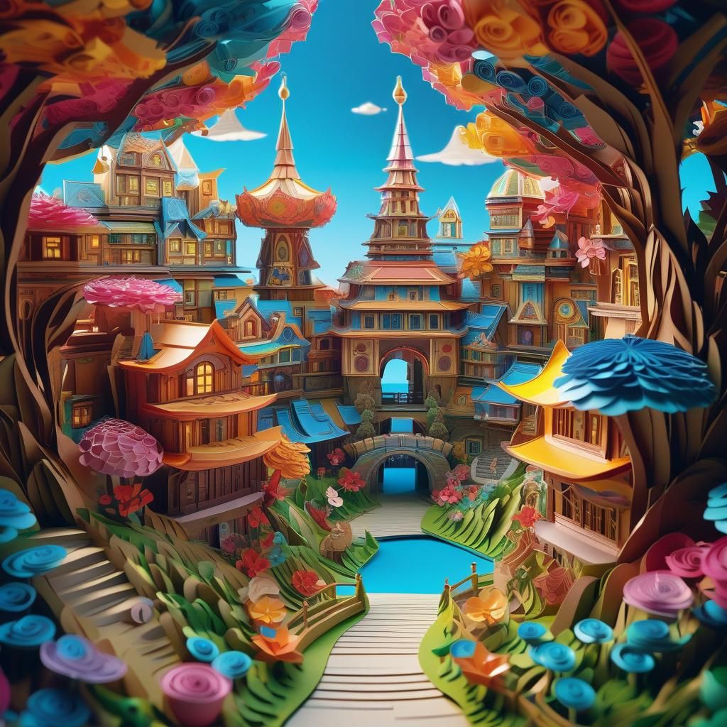 Paper village..