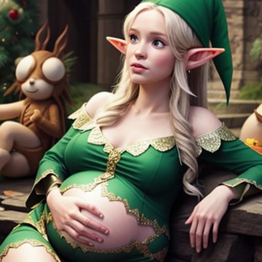 Pregnant Elf Generated by AI
