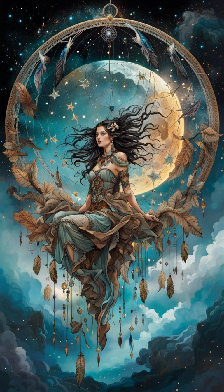 Dream Catcher on the Moon: Splash Art