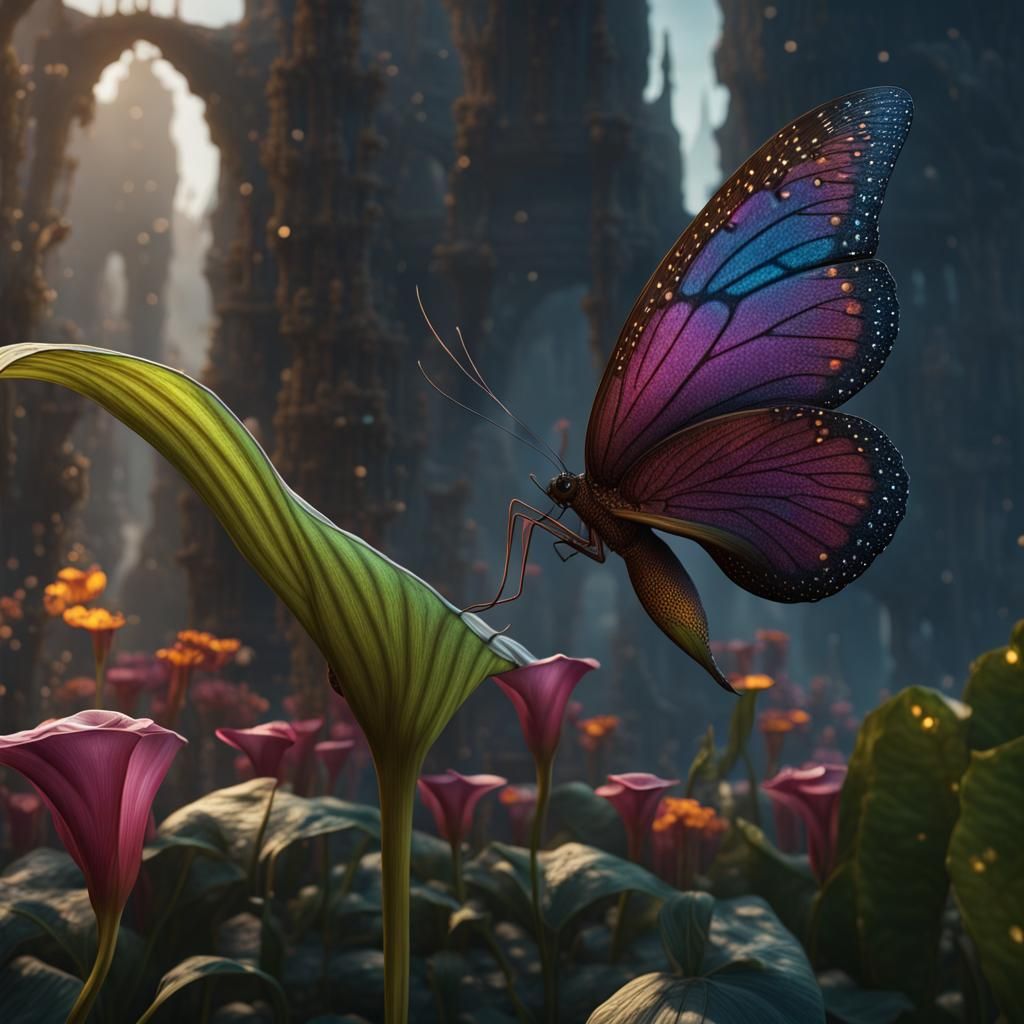 Rare Darkling Butterfly