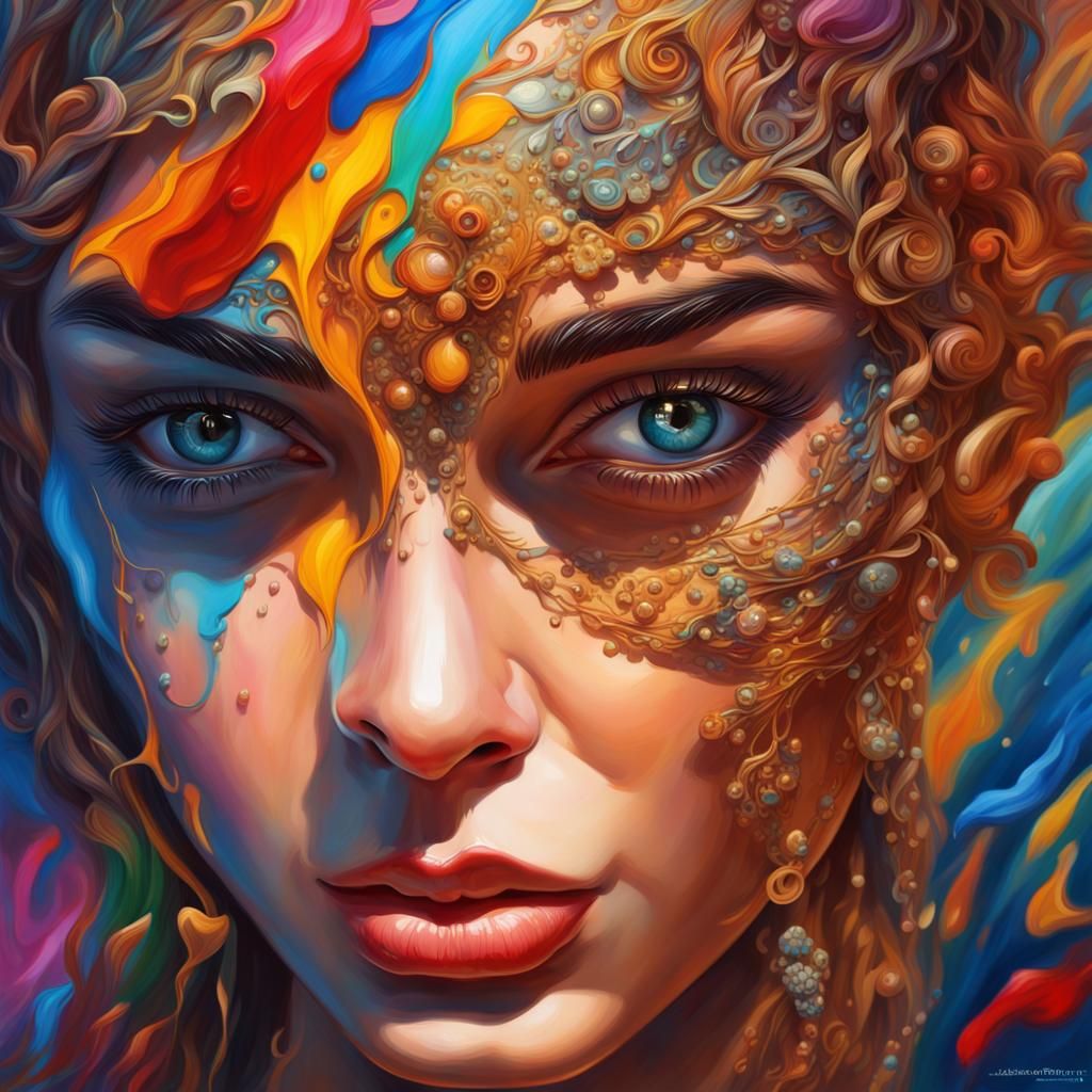 Lush Italian Fans in Hyperdetailed Oil Painting