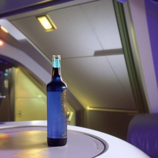 Romulan Ale in Starship Captain's Quarters