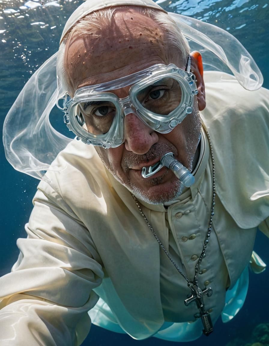 Underwater God in Holy Realm of the Sea