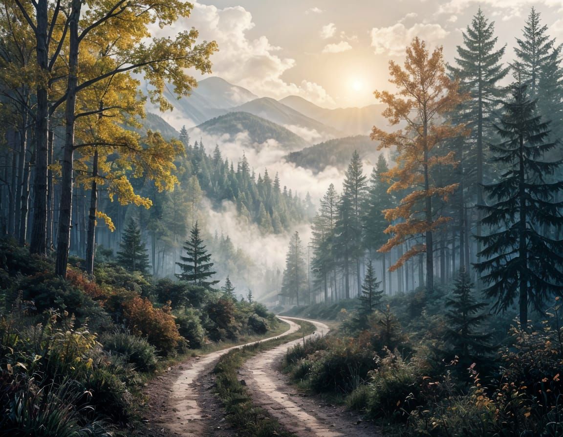 Elderly Man Rides Rickety Bicycle on Path