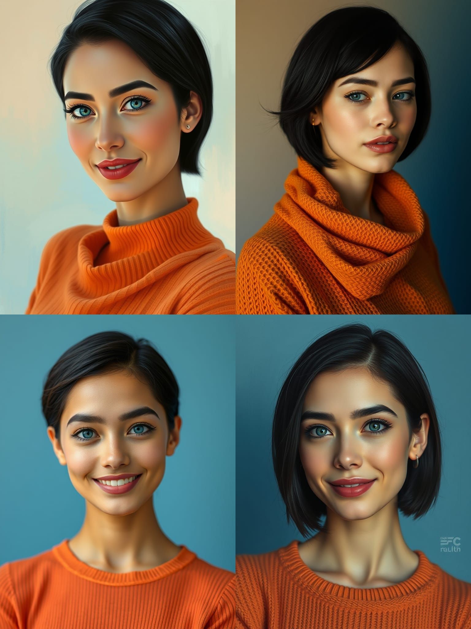 Portrait of a Brazilian Actress with Captivating Smile