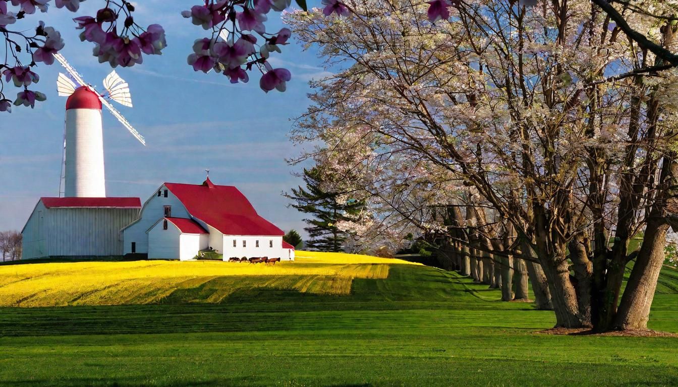 Wisconsin Dairyland Spring: An AI Generated Image
