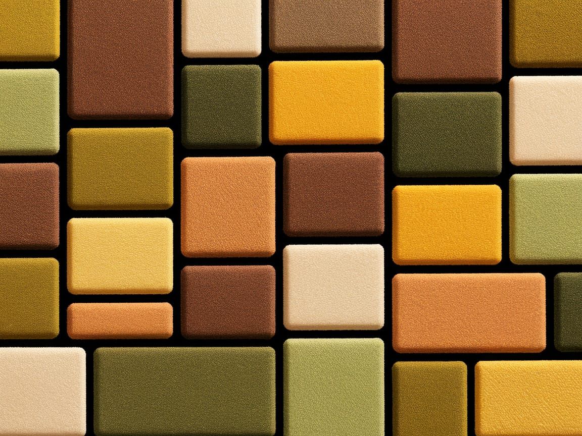 Vibrant Earthy Geometric Mosaic