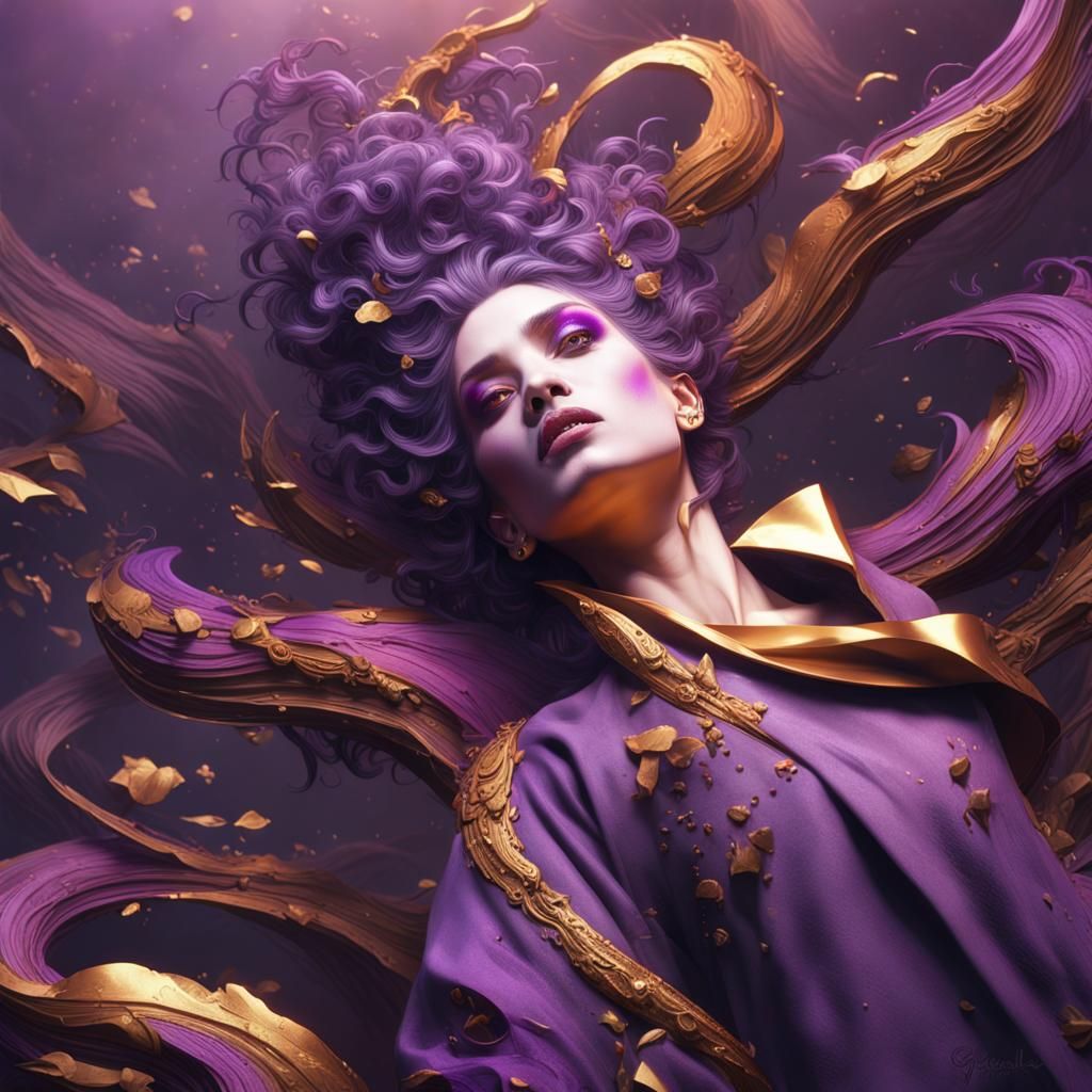 Dark Fantasy Portrait of Corrupted Soul in Splash Art