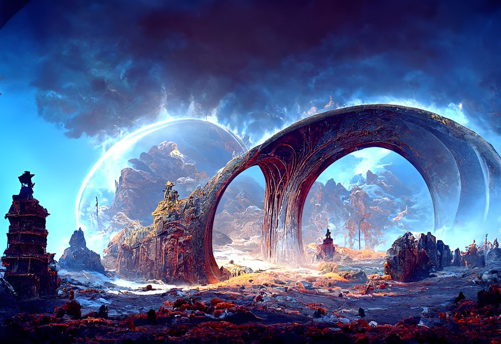 Otherworldly Stargate Opens to Mechanical Planet