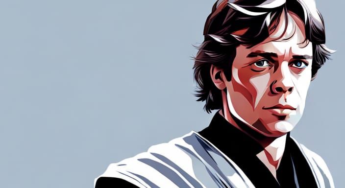 Luke Skywalker Portrait Generated by AI