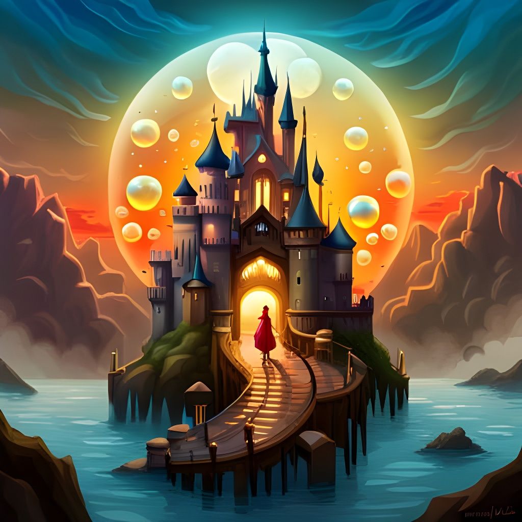 Bubbles Castle in Borderland Fantasycore Style