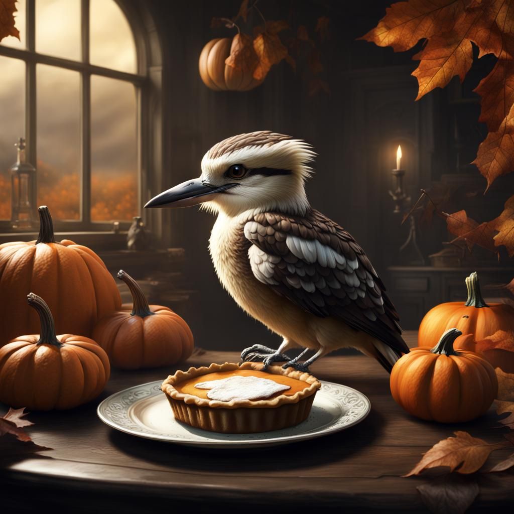 Kookaburra and Pumpkin Pie: Digital Matte Painting