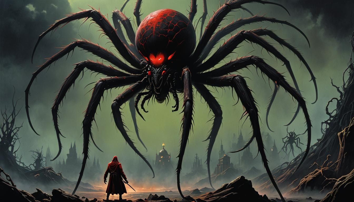 Lovecraftian Spider: Atlach-Nacha, Spinner in Darkness