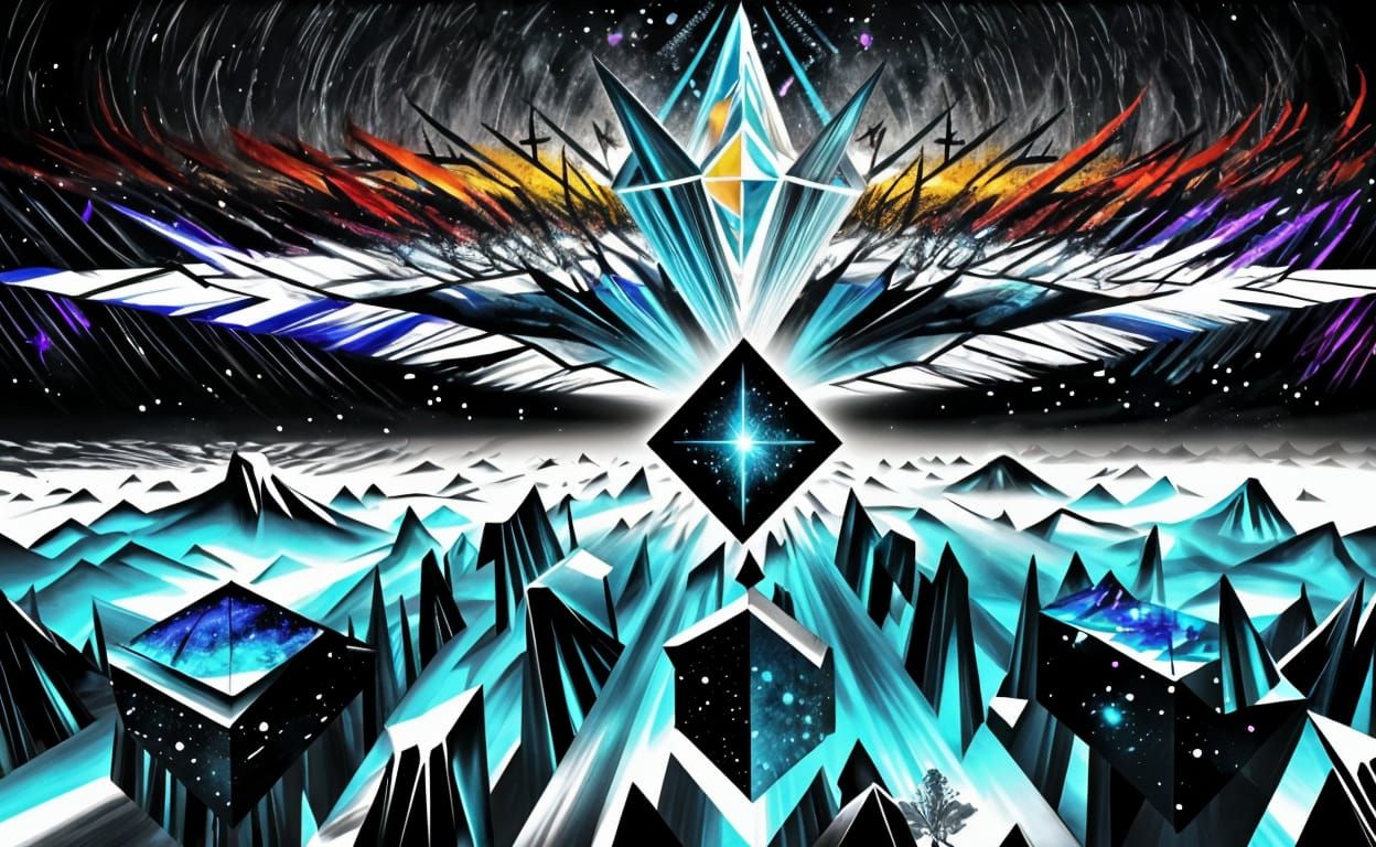 Surreal Metempsychosis Landscape as Colorfield Painting