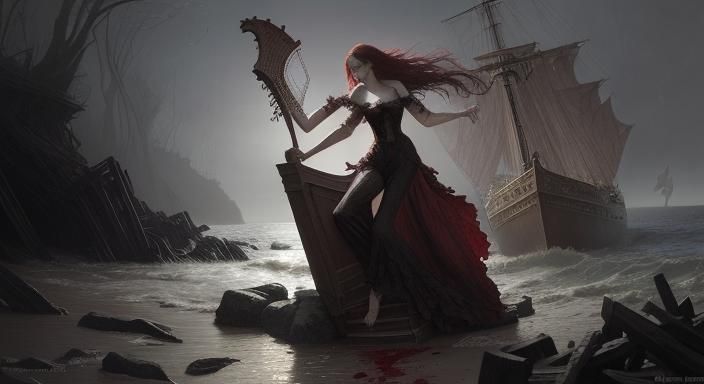 Victorian Gothic Siren Calls Ship to Doom