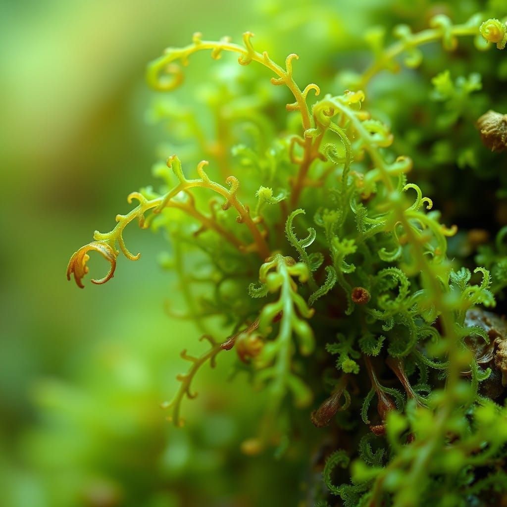 Vibrant Green Cellular Landscapes in Microscopic Detail