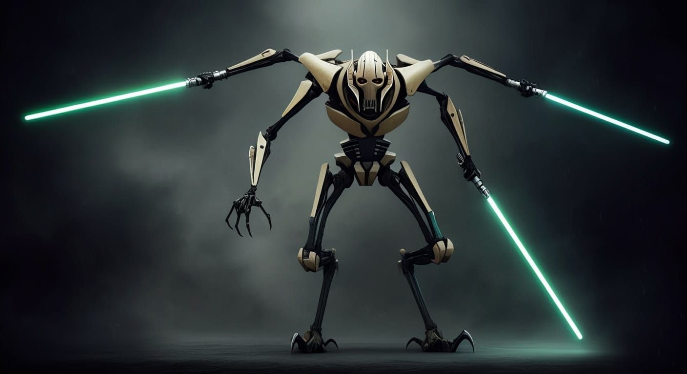 Cyborg Alien in Dark, Gothic Style, Inspired by Esad Ribić