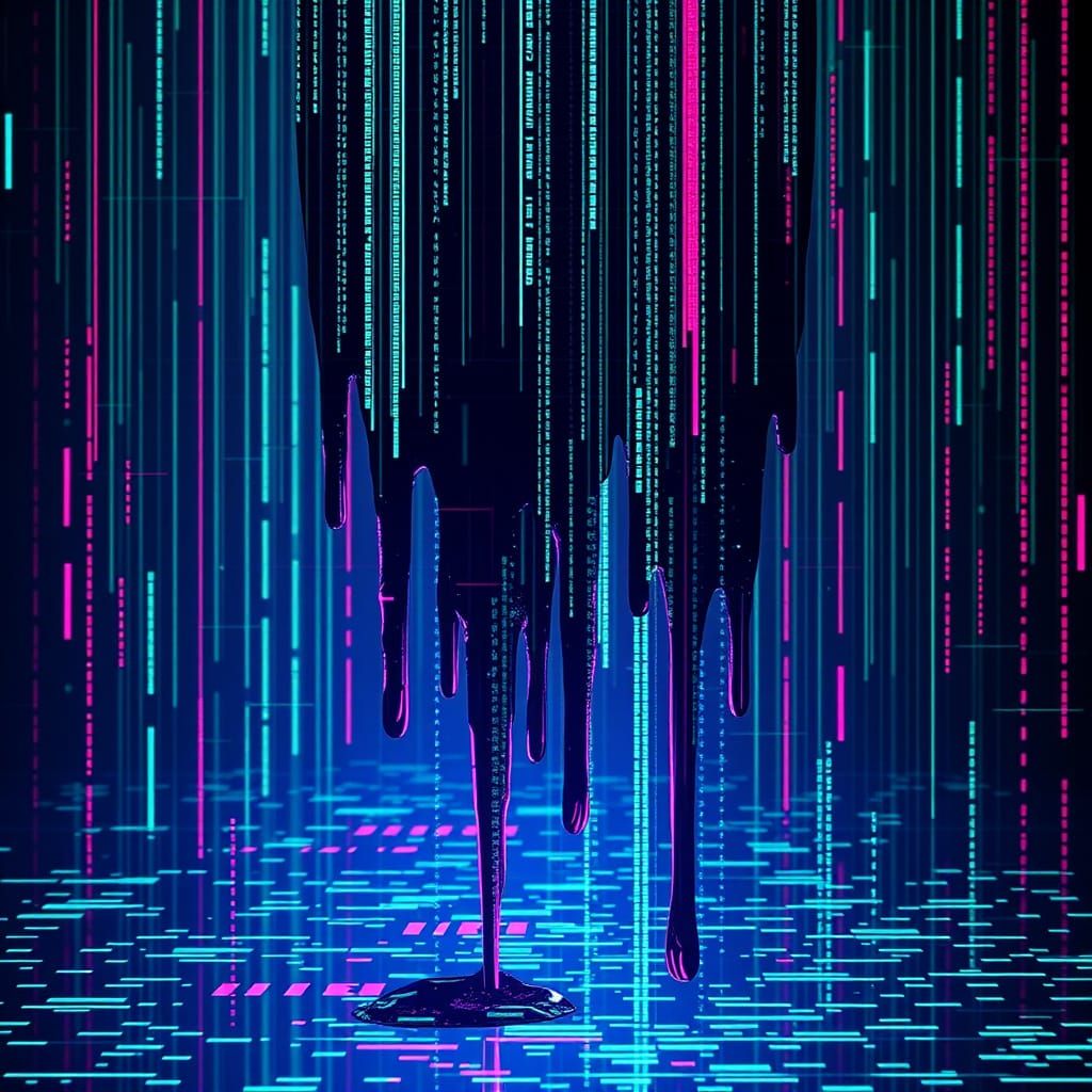 Surrealistic Holographic Art in a Binary Matrix