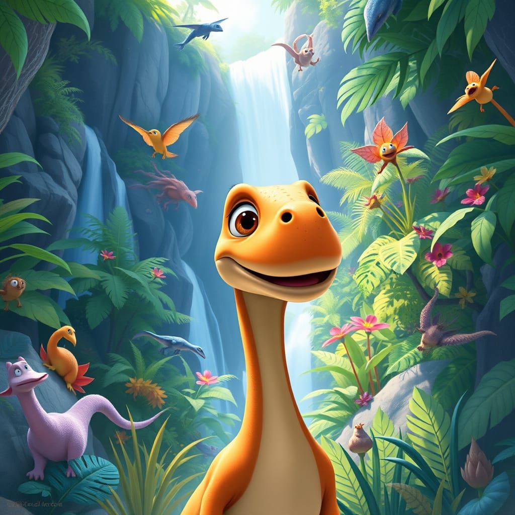 Wide-Eyed Wonder in Prehistoric Paradise